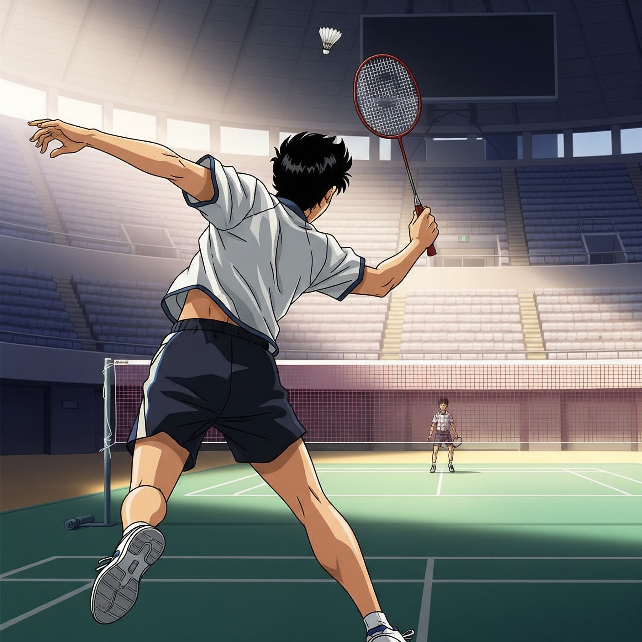 A badminton court